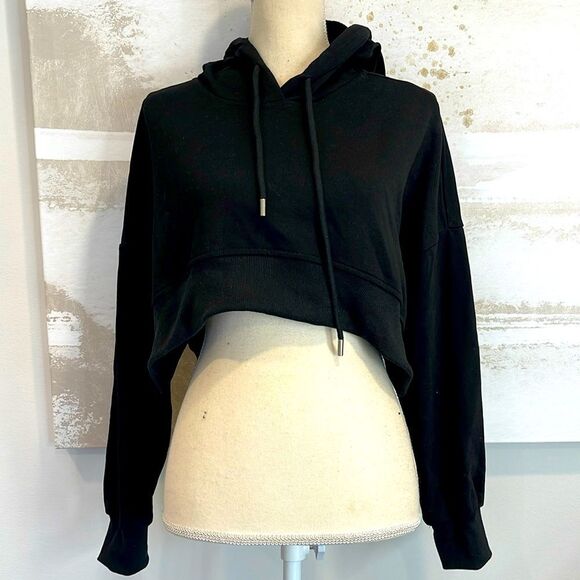 Papermoon Cropped Hooded Sweatshirt (NWT) - Picture 1 of 5